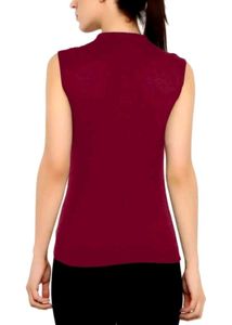 Solid Stylish Maroon Top