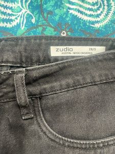 washed Black Denim Jeans