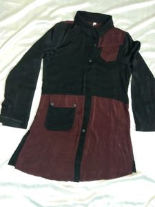 Two-tone Long Shirt