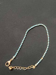 Blue Crystal Anklet