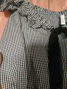 Zara Gingham Top