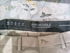 Allen Solly Light Beige Slim Fit Trouser