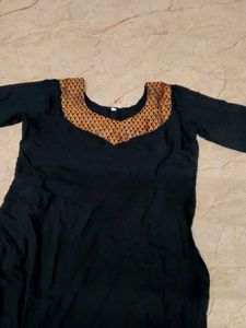 Black kurtha set of 2