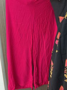 Pure 60-60 Cotton Designer Kurti Plazo Set