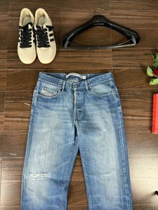 Diesel Distressed Blue Denim Jeans