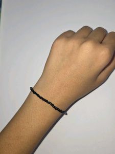 y2k Black Beaded Bracelet
