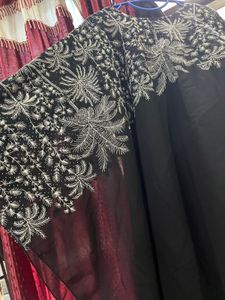 Black kaftan abaya (burqa)