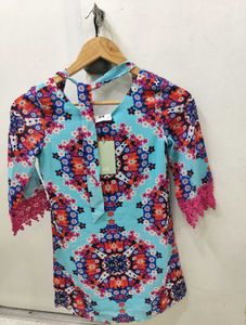 H&M Boho Chic Floral Tunic Top - XS/S