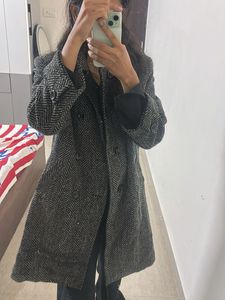 Balck n white Winter Coat