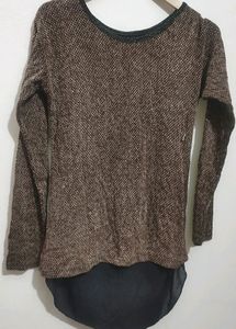 Brown Black Winter Top For Girl 32 Bust