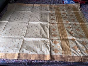 pure silk assam saree with unstitched blouse piece