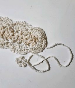 Crochet Hairband with Flower Details