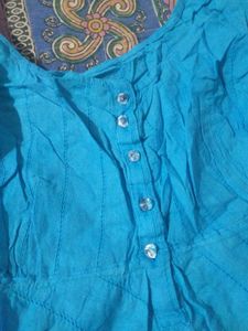 Blue Sleeveless Sundress