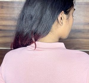 Pink Mock Neck Top