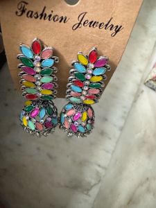 ethnic jhumka multicolour