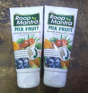 Roop Mantra Mix fruit Ayurvedic Medicinel Facewash 50ml*50ml  (Pack Of 2)