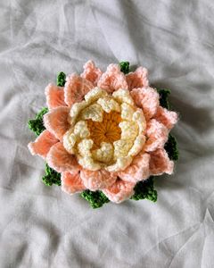 Handmade Crochet Flower Hair Clip