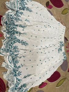 Bohemian White Ethnic Skirt