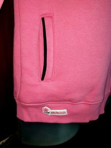 Pink Rainbow Zip-Up Hoodie