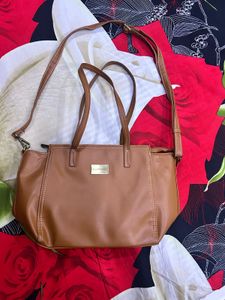 Caprese Abigail Medium Camel Satchel