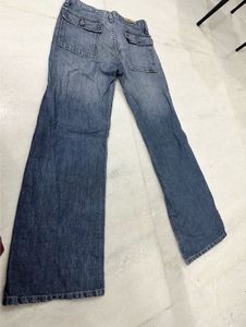 Women's Blue Wide Leg Jeans