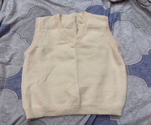 cream half sweater