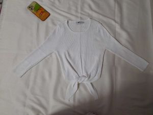 White Top With Cute Bow