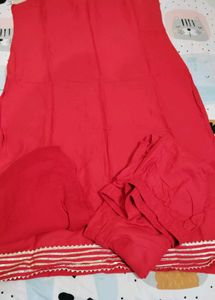 Stunning Red Kurti Set