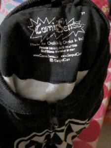Stylish Black &amp; White Geometric Bomber Jacket