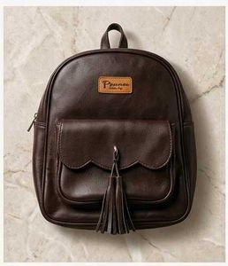 Genuine Leather Mini Backpack