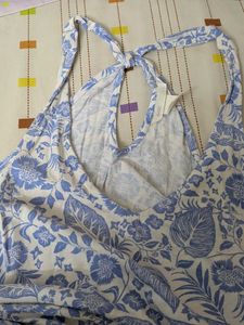 Floral Print Halter Neck Top