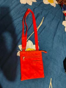 Vibrant Orange Crossbody Bag