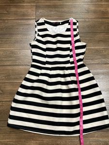 Striped Fit & Flare Dress