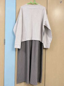 Pleated Midi Dress