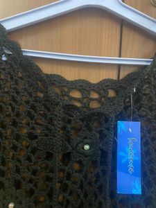New Crochet Black Top