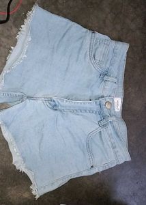 Light Blue Denim Shorts