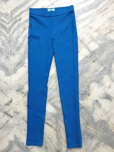 Blue Slim Fit Leggings