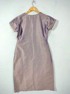 Mauve Embroidery Casual Kurta (Women's)