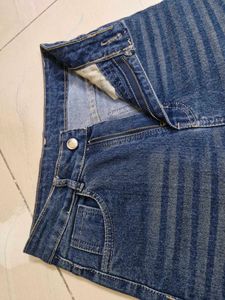 Baggy Wide Leg Blue Denim Jeans
