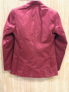 Men's Red Cotton Blazer