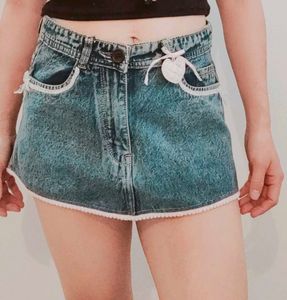 Cute Denim Mini Skirt