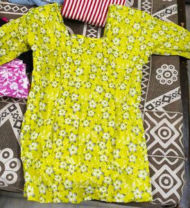 Vibrant Floral Print Kurta