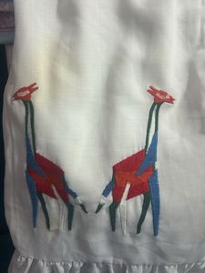 Chic White Giraffe Print Dress