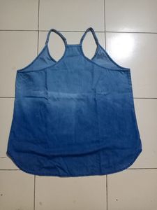 Denim Spaghetti Top