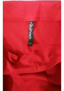 Red pencil skirt