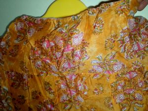 Full Gher Yellow Colour Me Skirt