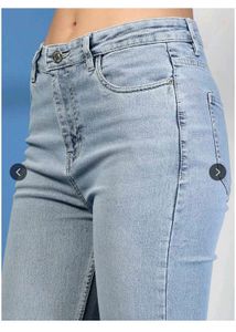 Light Wash Denim Bermuda Shorts