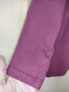 Men's Maroon Graphic Polo T-Shirt | Size 34 |