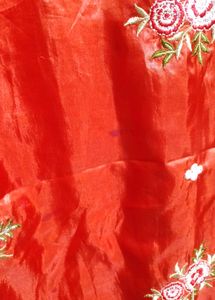 Red Embroidered Dress