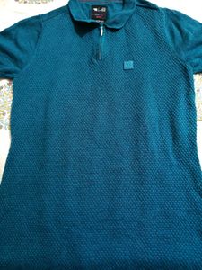 The bear house 🐻 Teal Textured Polo Shirt